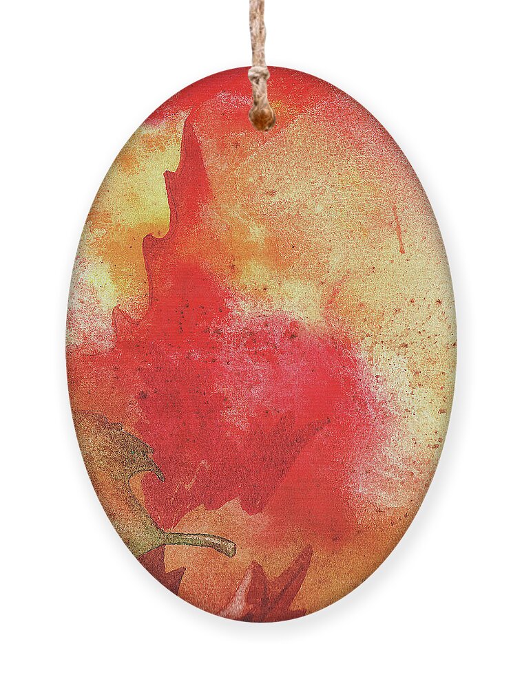 Fall Ornament featuring the painting Fall Impressions Search For Light by Irina Sztukowski