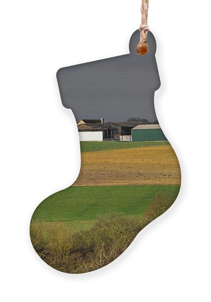 Farm View Ornament featuring the photograph Farm View by Jeremy Hayden
