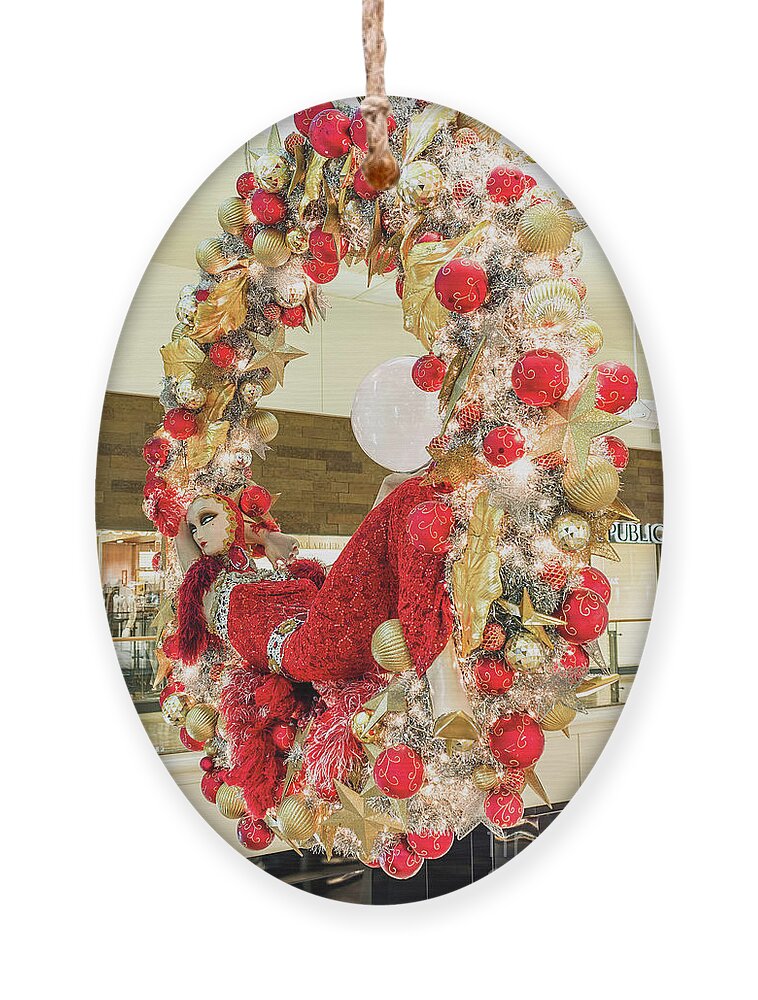 Fashion Show Christmas Ornament featuring the photograph Fashion Show Christmas Wreath by Aloha Art