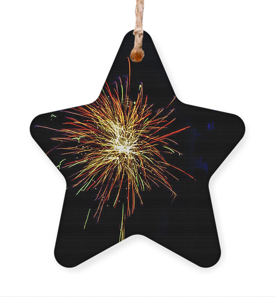 Night Ornament featuring the photograph Fireworks by William Norton