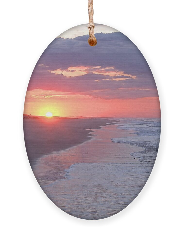 Sunrise Ornament featuring the photograph First Daylight by Newwwman