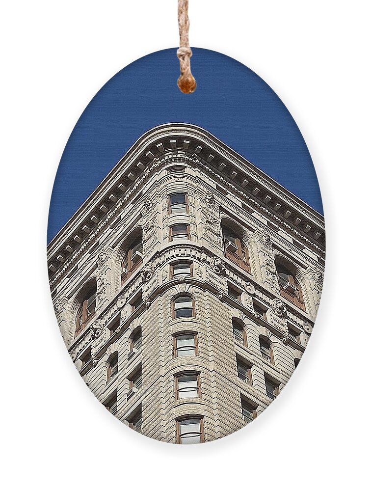 Flatiron Building Ornament featuring the photograph FlatIron Building Corner by Vic Ritchey