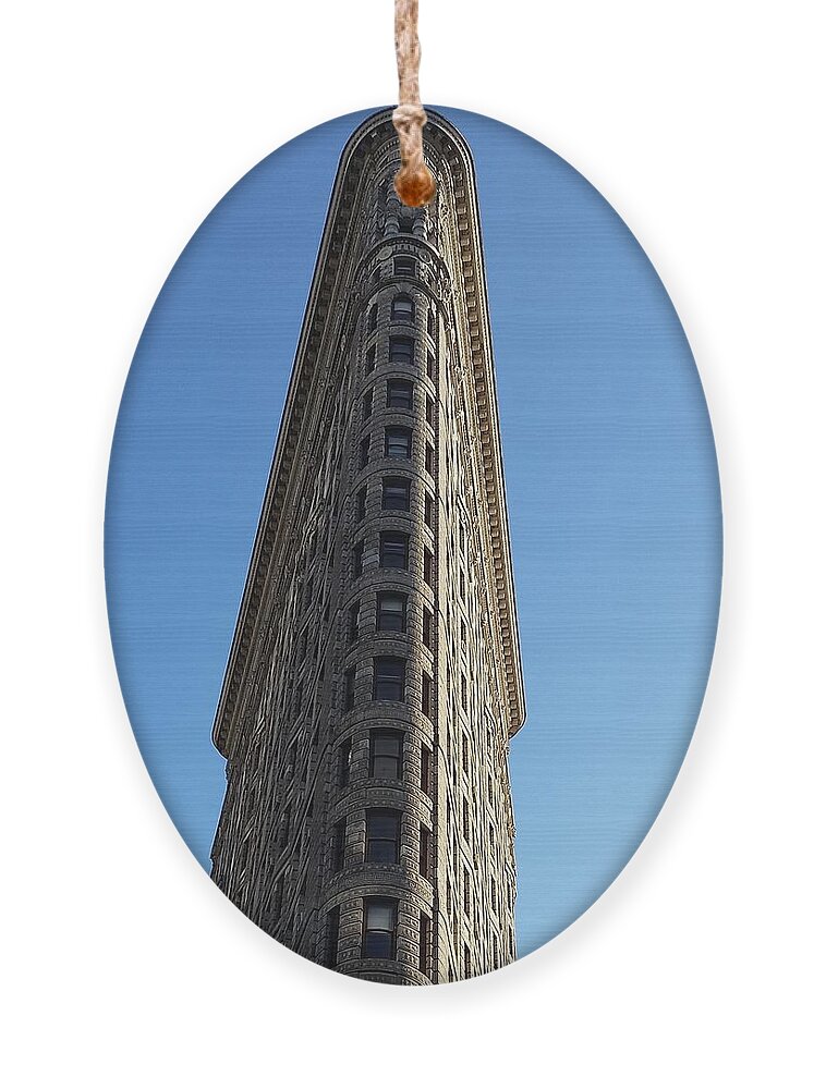Flatiron Building Ornament featuring the photograph FlatIron Building by Vic Ritchey