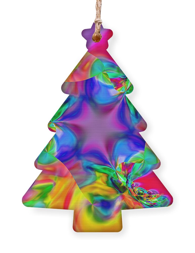 Kaleidoscopic Ornament featuring the digital art Flexibility 20CAA by Rolf Bertram