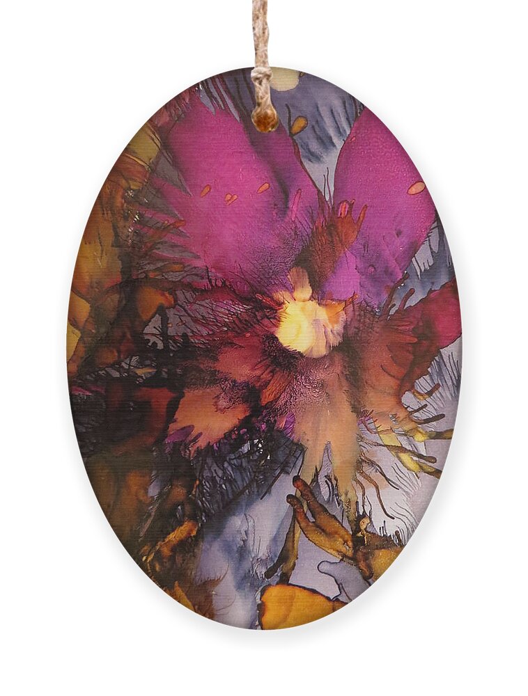 Abstract Ornament featuring the painting Flora by Soraya Silvestri