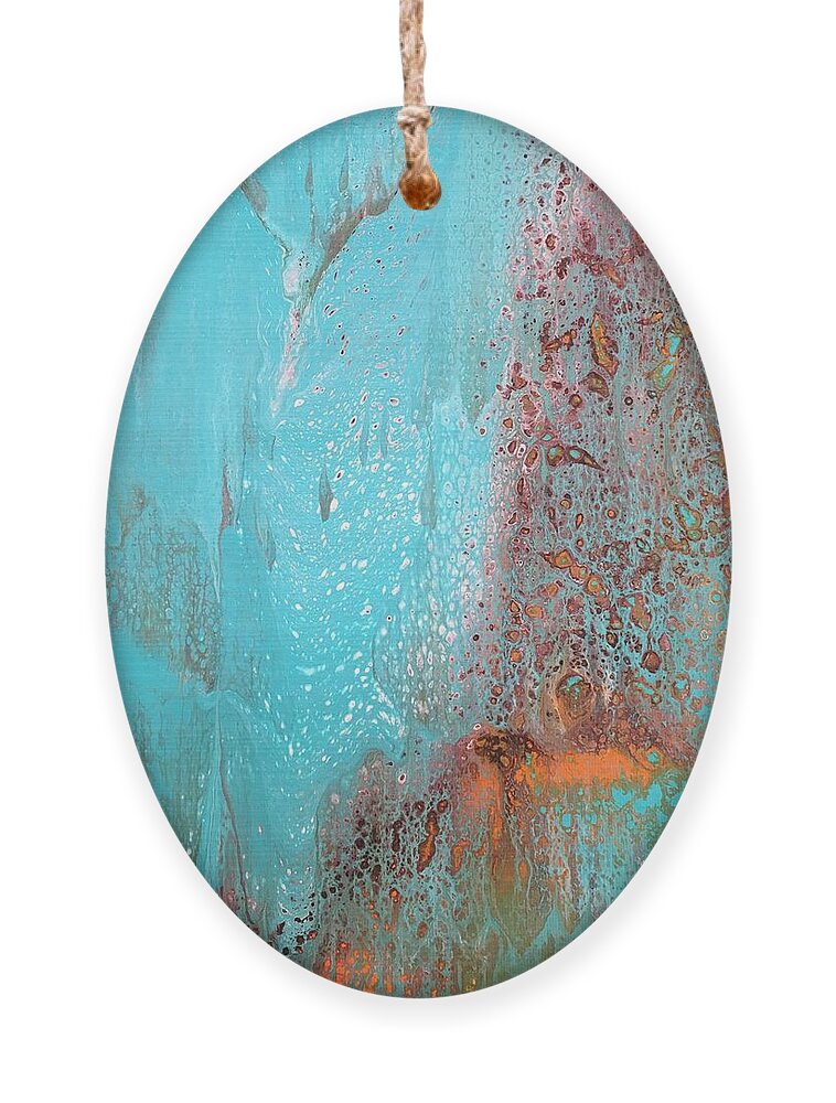 Abstract Ornament featuring the painting Fortuity by Soraya Silvestri