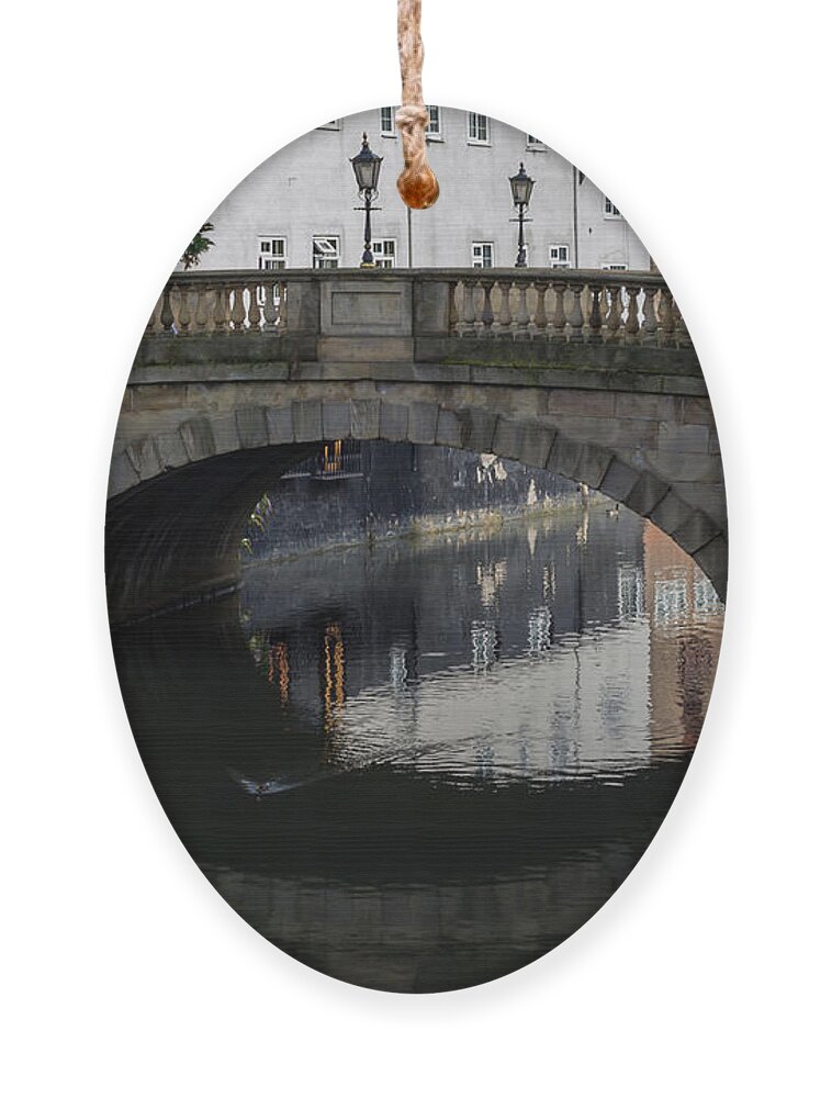 Foss Ornament featuring the photograph Foss Bridge - York by Scott Lyons