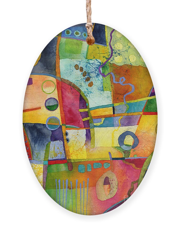 Abstract Ornament featuring the painting Fresh Paint by Hailey E Herrera