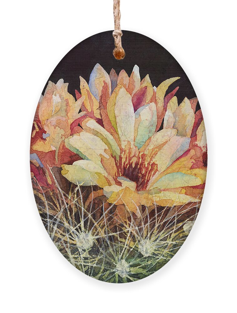 Barbed Ornament featuring the painting Full Bloom by Hailey E Herrera