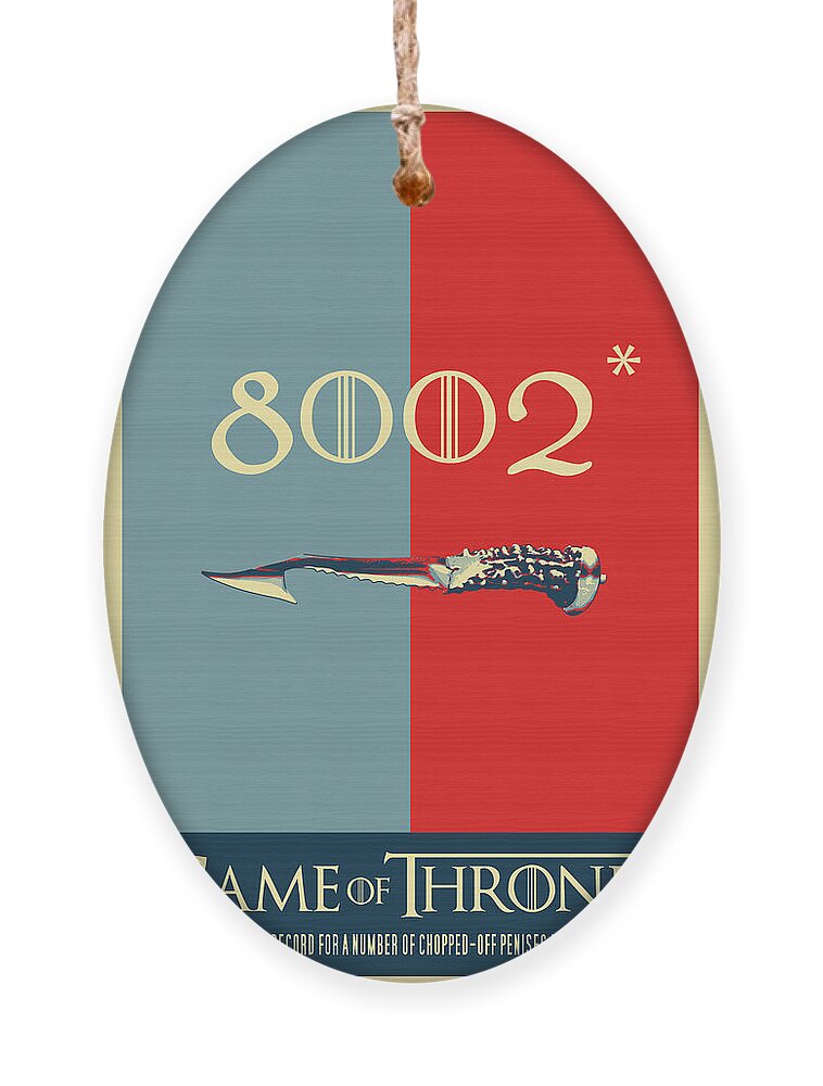 “in Stitches” Collection By Serge Averbukh Ornament featuring the digital art Game of Thrones - 8002 by Serge Averbukh