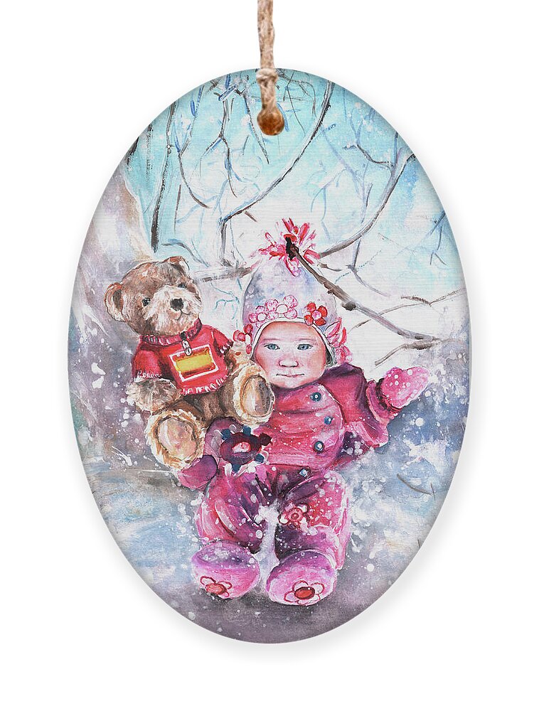 Truffle Mcfurry Ornament featuring the painting Georgia And Pedro by Miki De Goodaboom