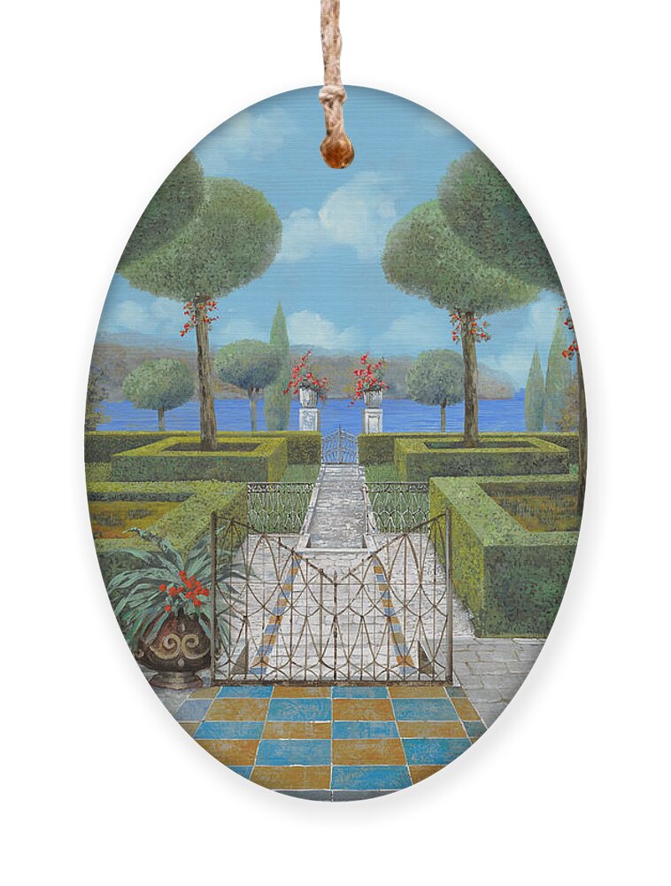 Italian Garden Ornament featuring the painting Giardino Italiano by Guido Borelli
