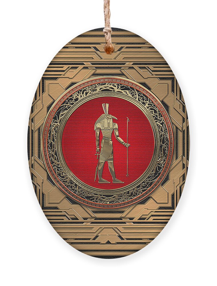 ‘treasures Of Egypt’ Collection By Serge Averbukh Ornament featuring the digital art Gods of Egypt - Thoth by Serge Averbukh