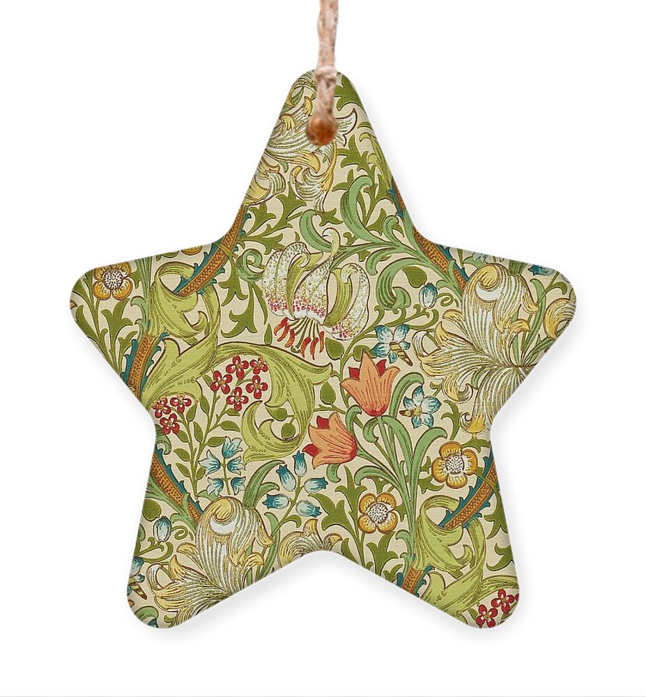 William Morris Ornament featuring the painting Golden Lily by William Morris