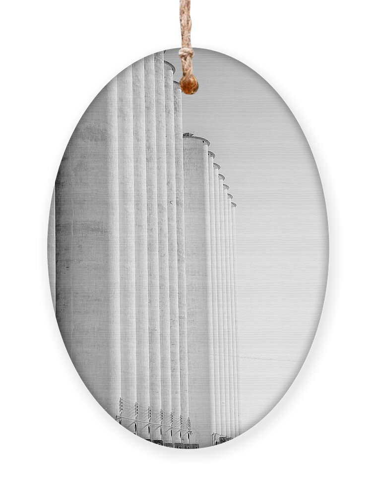 Grain Elevators Ornament featuring the photograph Grain elevators by Merle Grenz