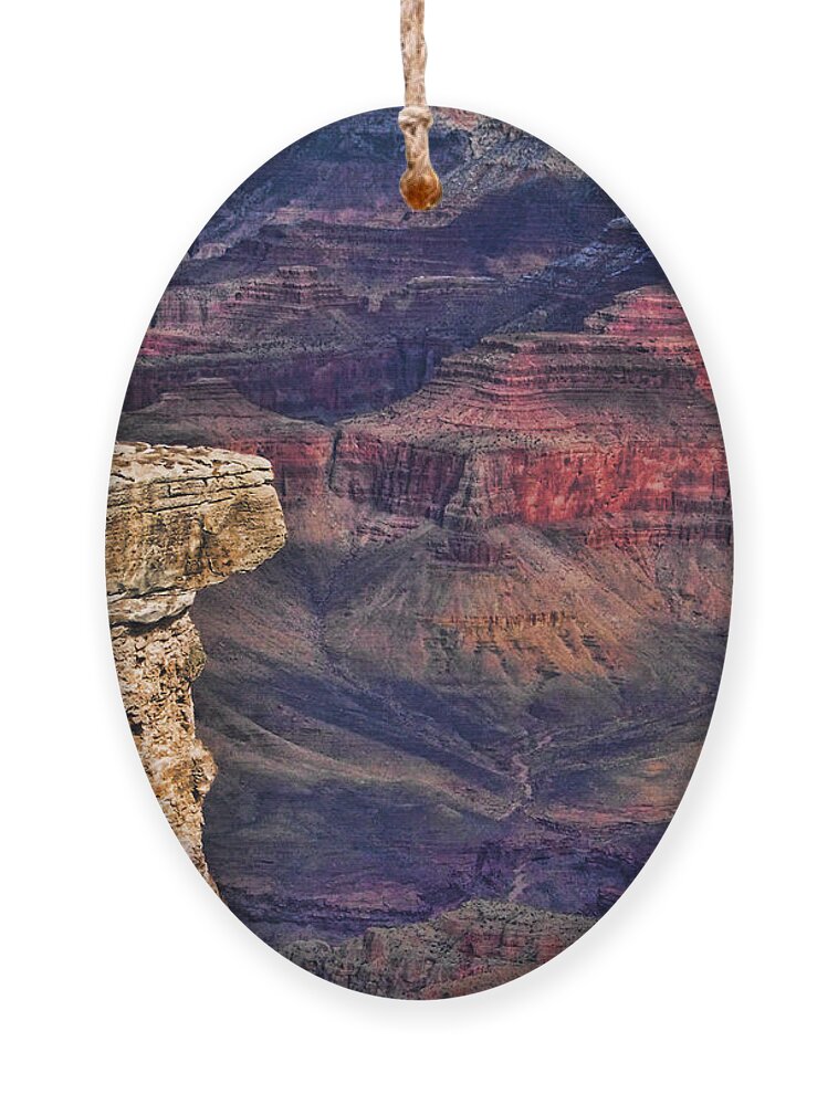 Rocks Ornament featuring the photograph Grand Canyon Stacked Rock by Roberta Byram