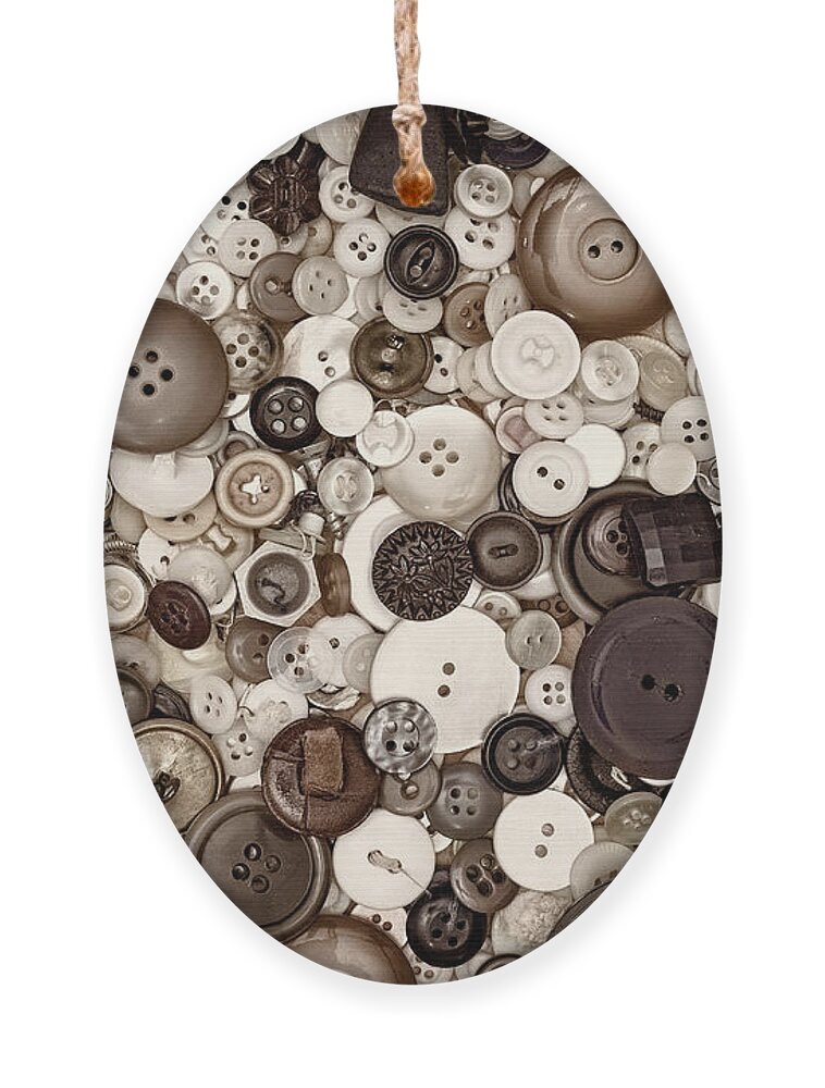 Buttons Ornament featuring the photograph Grandmas Buttons by Scott Norris