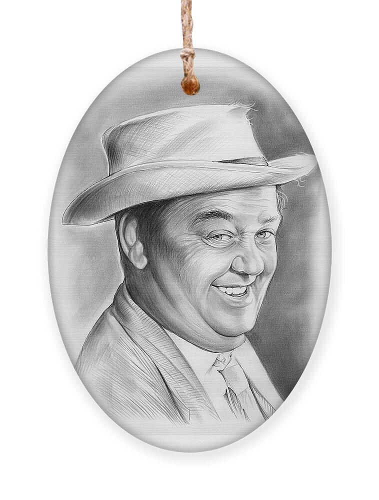 Hal Smith Ornament featuring the drawing Hal Smith by Greg Joens