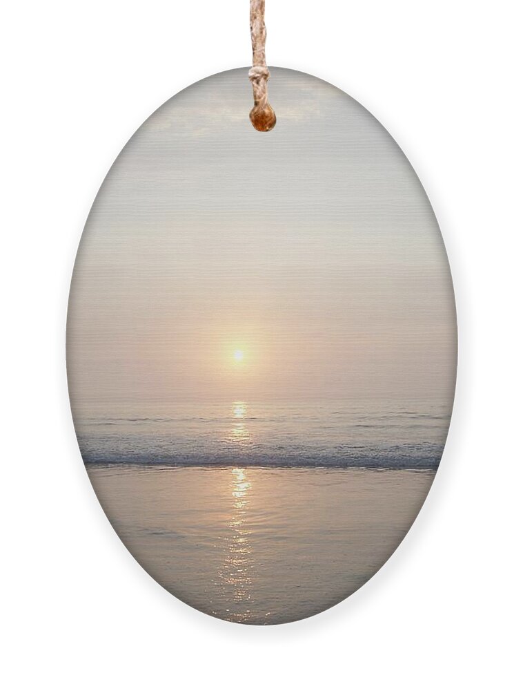 Fine Art Ornament featuring the photograph Hampton Beach Sunrise by Eunice Miller