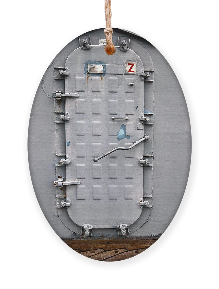 Ship Ornament featuring the photograph Hatch Secured by Christopher Holmes