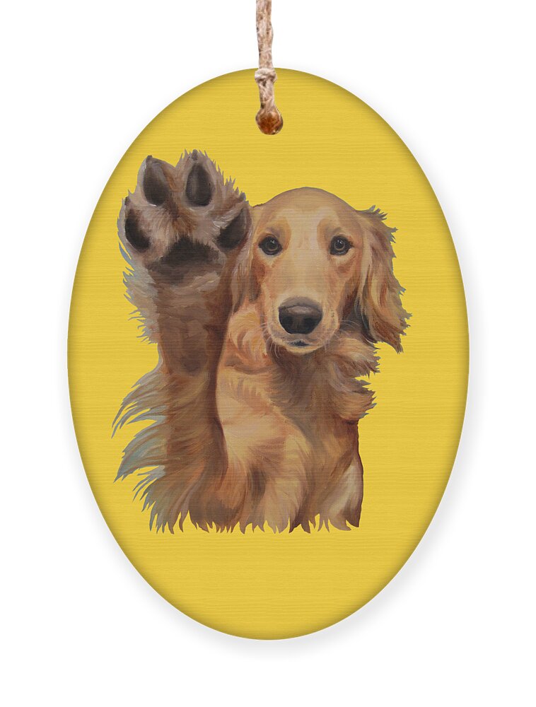 Noewi Ornament featuring the painting High Five - apparel by Jindra Noewi