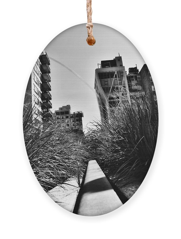 Strolling Ornament featuring the photograph High Line by Pelo Blanco Photo