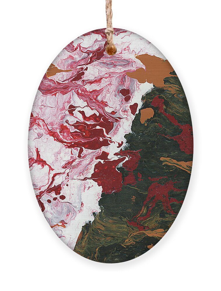 Abstract Ornament featuring the painting In a Moment by Matthew Mezo