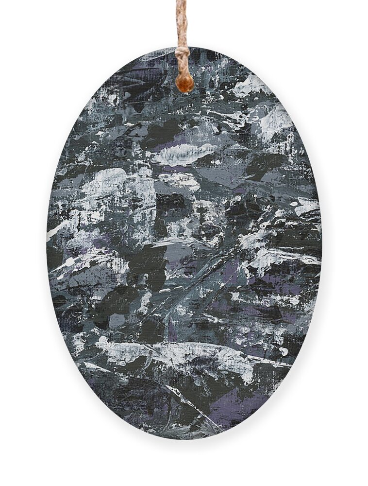 Abstract Ornament featuring the painting In Rubble by Matthew Mezo