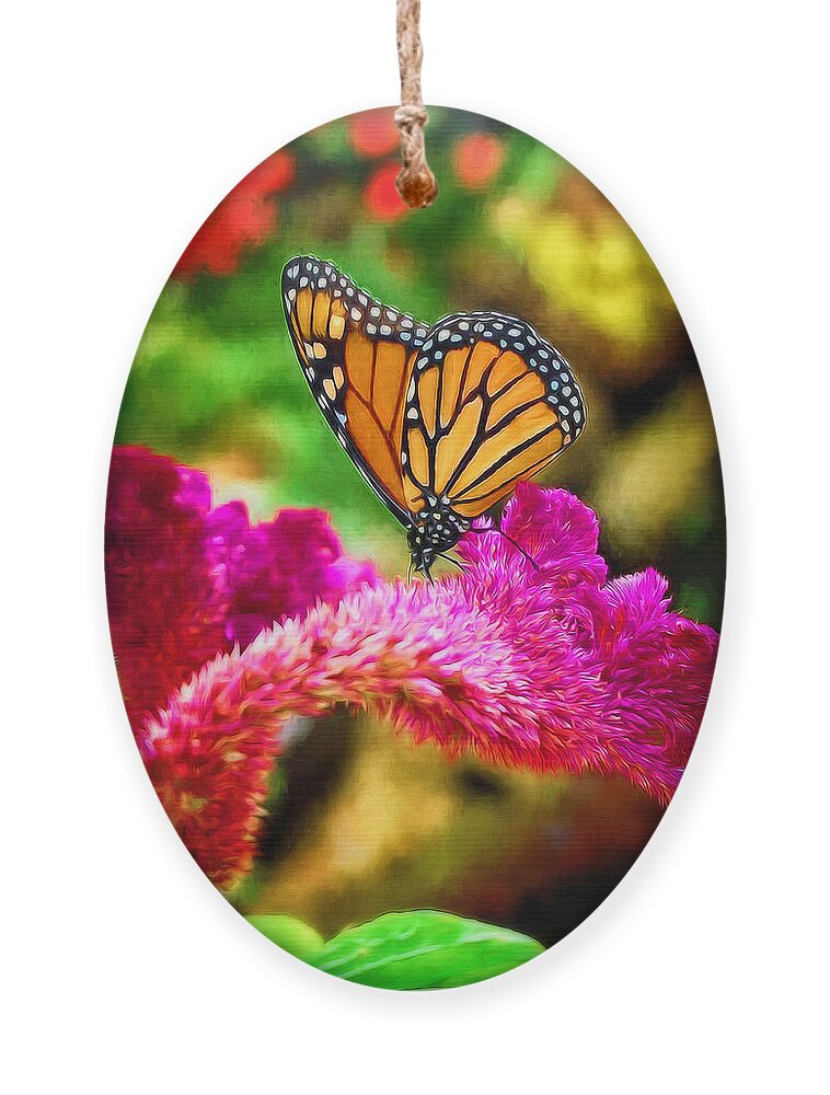 Flower Ornament featuring the digital art In The Pink by Pennie McCracken
