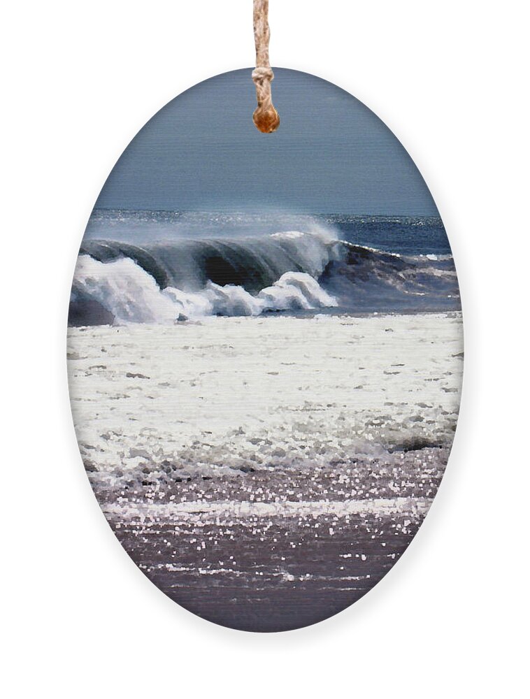 Beach Ornament featuring the photograph Incoming by Steve Karol