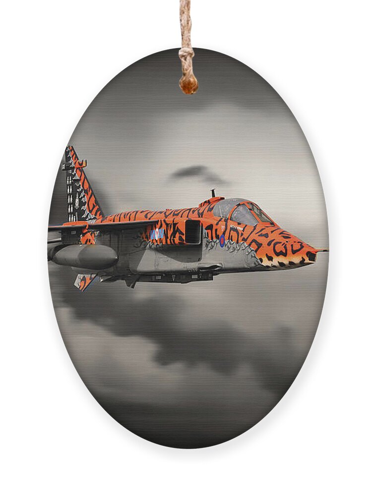 Jaguar Ornament featuring the digital art Jaguar Prowl by Airpower Art