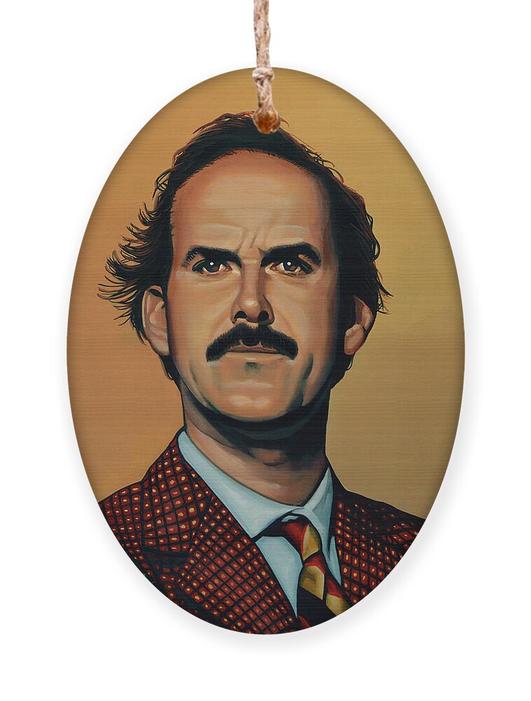 John Cleese Ornament featuring the painting John Cleese by Paul Meijering