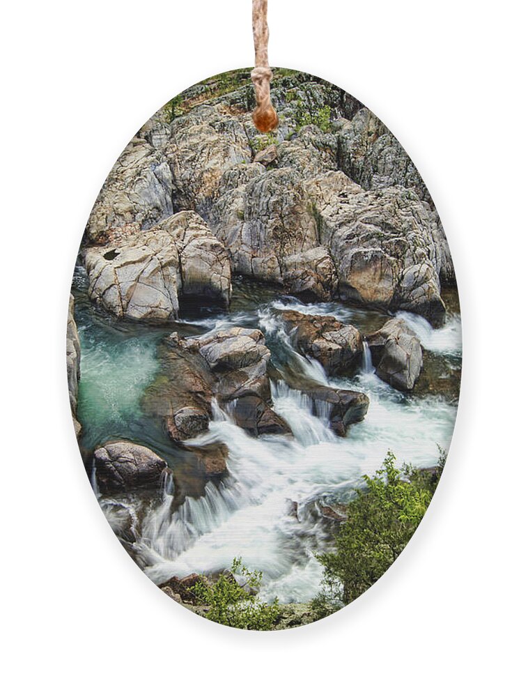Johnson's Ornament featuring the photograph Johnson's Shut-Ins by Cricket Hackmann