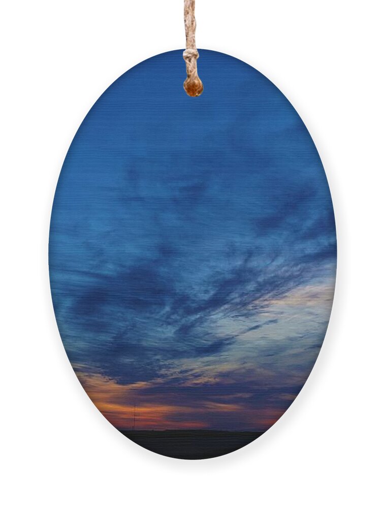 Sunrise Ornament featuring the photograph Kansas morning by Merle Grenz