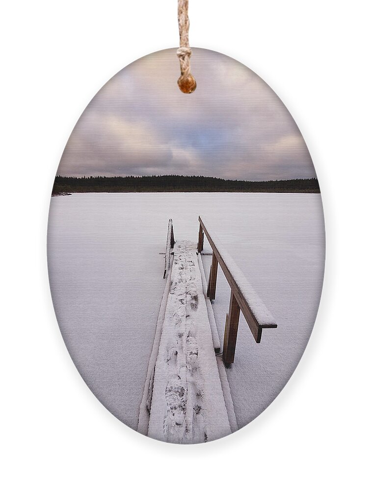 Jouko Lehto Ornament featuring the photograph Kirkaslampi minimal by Jouko Lehto