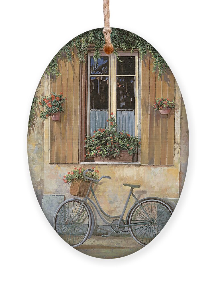 #faatoppicks Ornament featuring the painting La Bicicletta by Guido Borelli