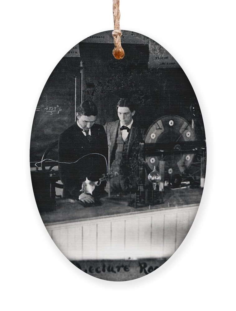 Old Photographs Ornament featuring the photograph lab by John Gholson