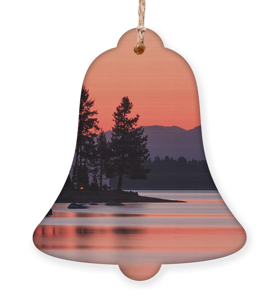 Landscape Ornament featuring the photograph Lake Almanor Twilight by James Eddy