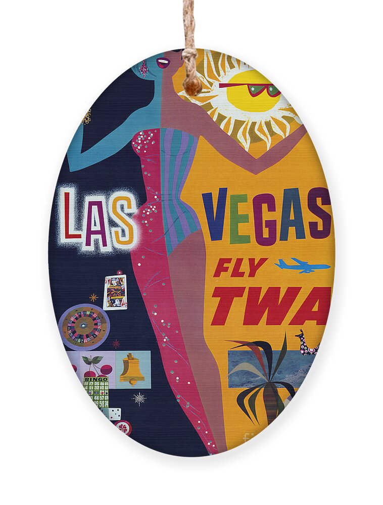 Transportation Ornament featuring the photograph Las Vegas Fly TWA Poster by Science Source