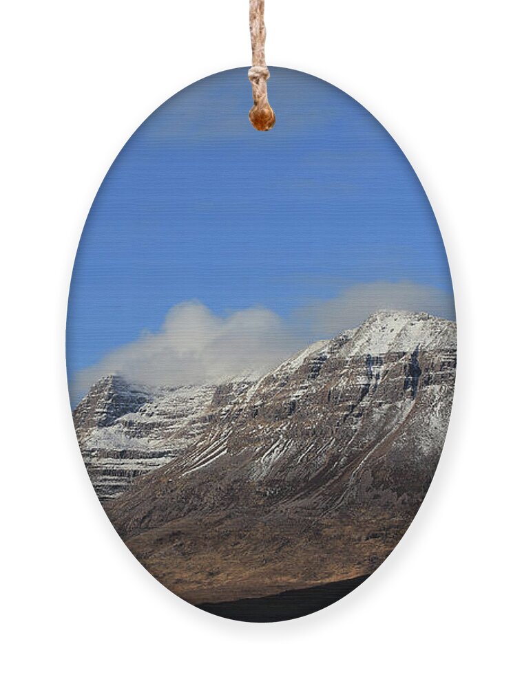 Liathach Ornament featuring the photograph Liathach in Winter by Maria Gaellman