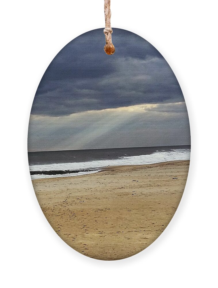 Ocean Ornament featuring the photograph Light Through the Ocean Storm by Vic Ritchey