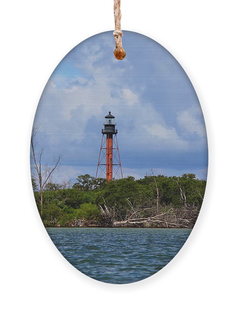 Lighthouse Ornament featuring the photograph Lighthouse at Anclote Key by Barbara Bowen