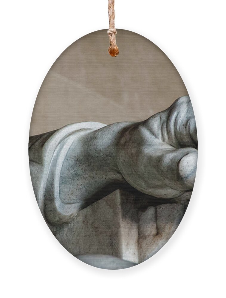 Hand Ornament featuring the photograph Lincoln's Left Hand by Christopher Holmes