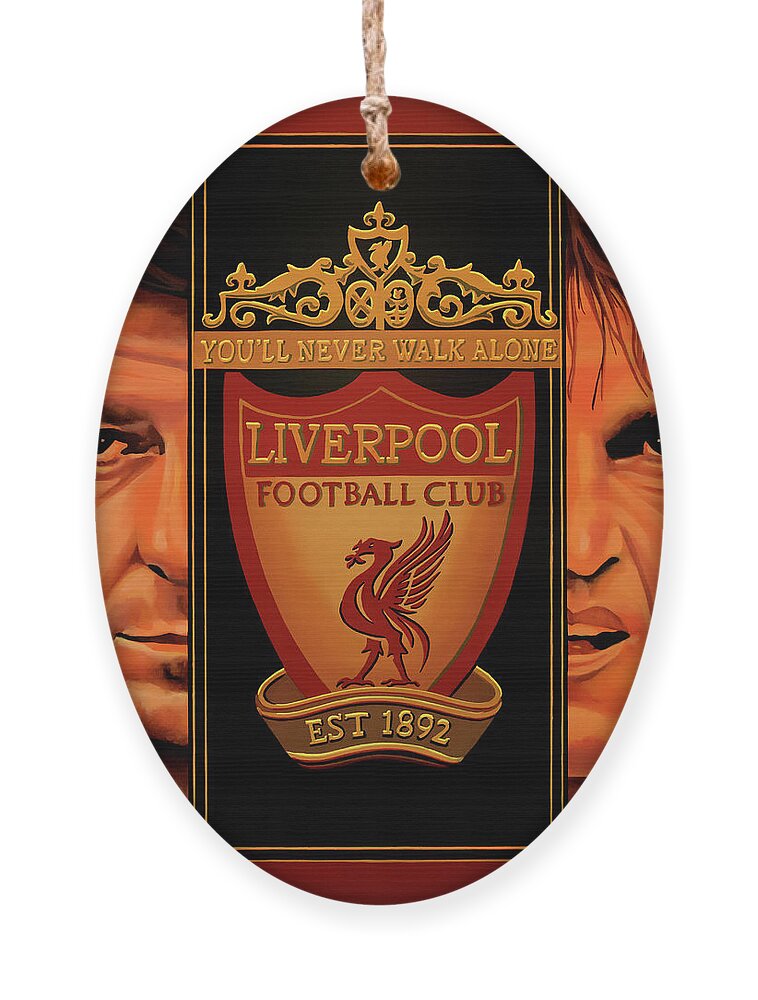 Liverpool Ornament featuring the painting Liverpool Painting by Paul Meijering
