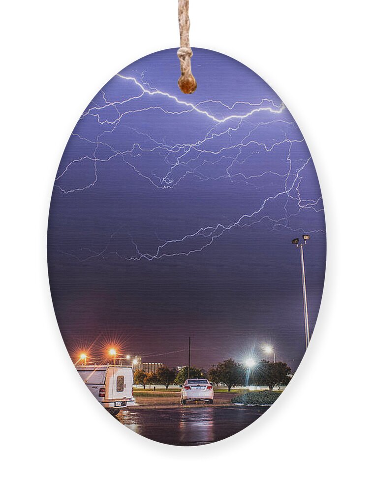 Lightning Ornament featuring the photograph Luminous Skies by Marcus Hustedde