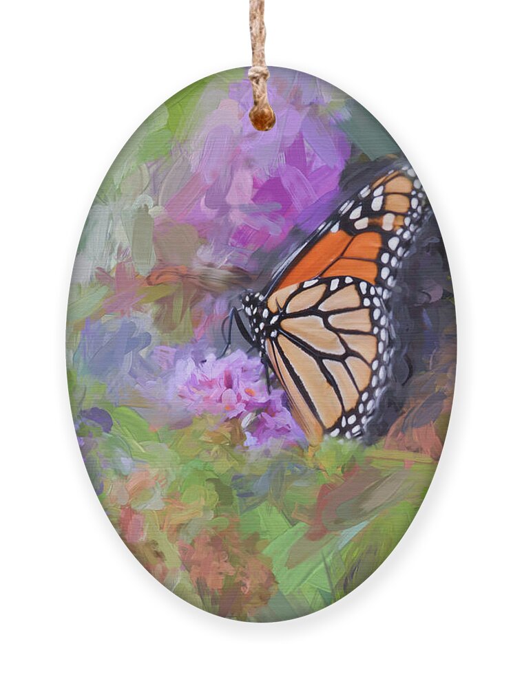 Monarch Ornament featuring the photograph Magical Monarch Butterfly by Kerri Farley