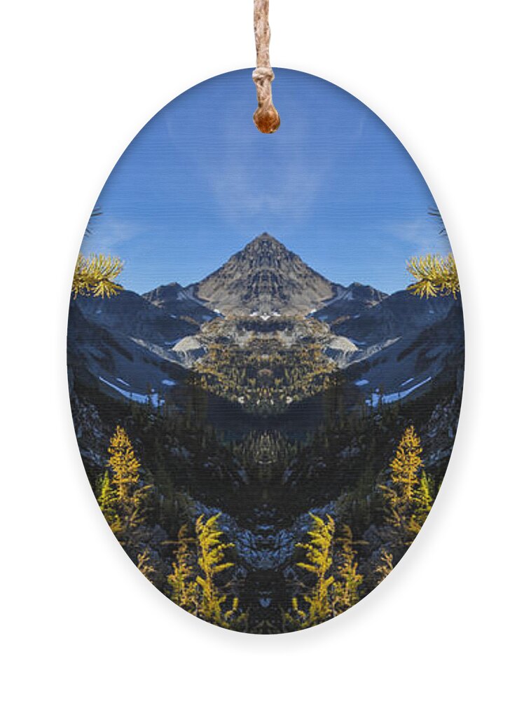 Washington Ornament featuring the digital art Maple Pass Loop Reflection by Pelo Blanco Photo