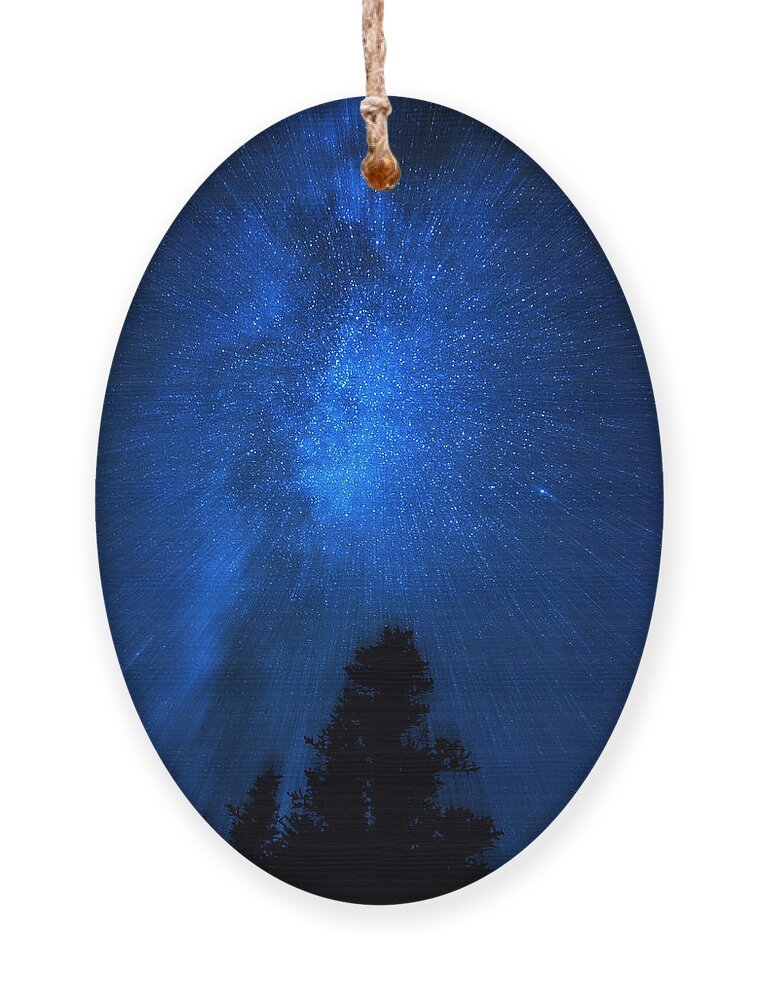 Milkyway Ornament featuring the digital art Milky Way Zoom by Pelo Blanco Photo