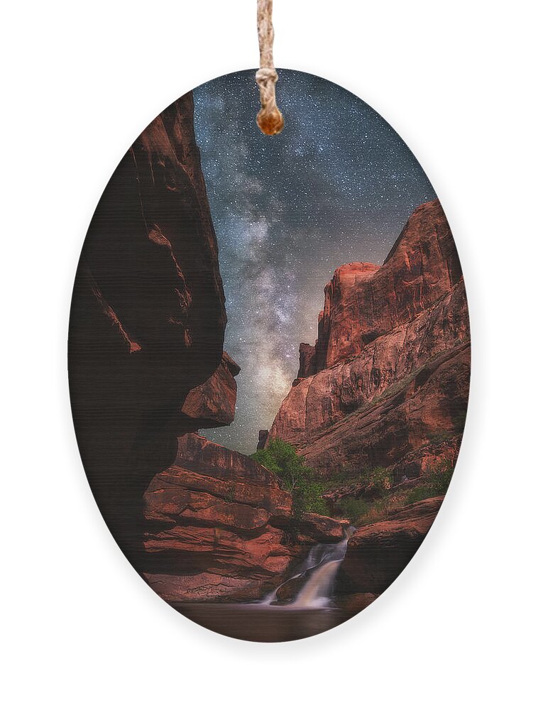Milky Way Ornament featuring the photograph Mill Creek Milky Way by Darren White