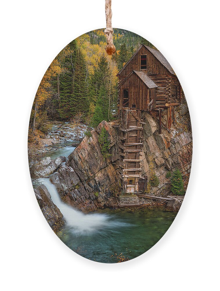 Fall Colors Ornament featuring the photograph Mill in the Mountains by Darren White